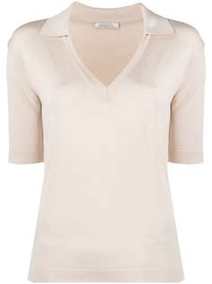 Nina Ricci рубашка с V-образным вырезом и короткими рукавами