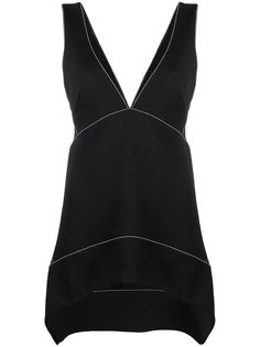 Proenza Schouler White Label топ с V-образным вырезом и асимметричным подолом