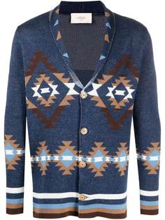 Altea geometric-knit cardigan