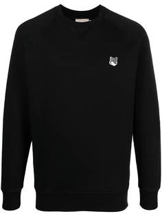 Maison Kitsuné fox-patch cotton sweatshirt