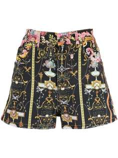 Versace Jeans Couture джинсовые шорты с принтом