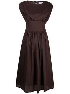 Erika Cavallini cotton-poplin midi dress