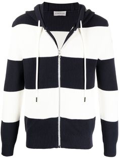 Moncler полосатое худи в рубчик