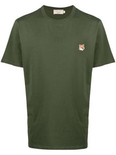 Maison Kitsuné fox-patch cotton T-shirt