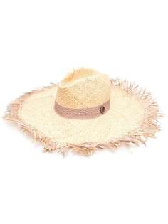catarzi frayed raffia sun hat