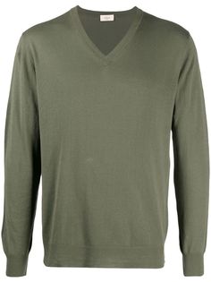 Altea fine-knit V-neck jumper