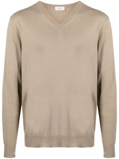 Altea fine-knit V-neck jumper