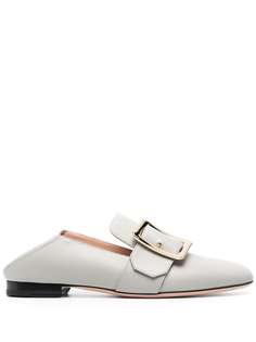 Bally leather buckled loafers