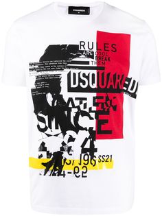 Dsquared2 футболка с графичным принтом