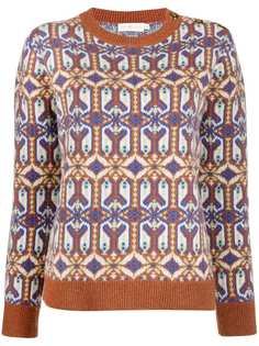 Tory Burch джемпер с геометричным узором