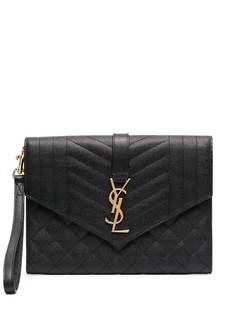 Saint Laurent клатч с монограммой