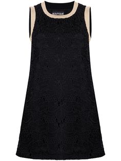 Boutique Moschino платье-трапеция мини с вышивкой