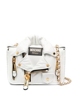 Moschino сумка на плечо в виде байкерской куртки