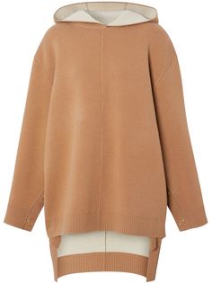 Burberry two-tone knitted hoodie