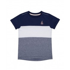Футболка "Лодка-парусник", синий, белый Mothercare