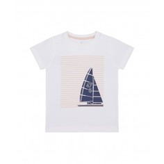 Футболка "Лодка-парусник", белый Mothercare
