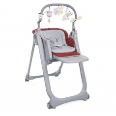 Стульчик для кормления Chicco POLLY MAGIC RELAX, RED PASSION, красный