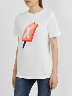 Armani Exchange Хлопковая футболка