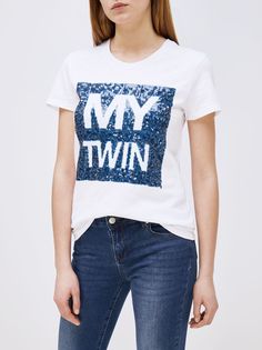 My Twin Twinset Футболка с пайетками