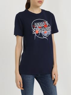 Armani Exchange Хлопковая футболка