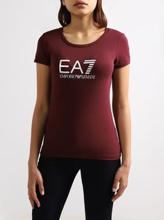 EA7 Emporio Armani Футболка из хлопка с лого