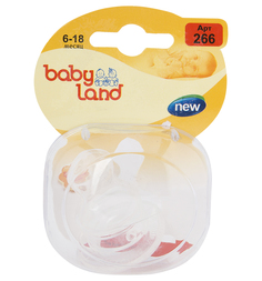 Соска Babyland Ортодонтическая, силикон, с 6 мес