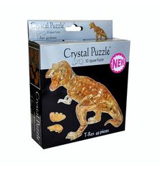 Головоломка 3D Crystal Puzzle Динозавр T-Rex цвет: желтый