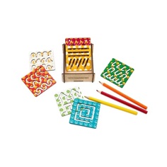 Линейка-трафарет Woodland Смайлики