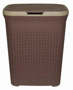 Корзина Виолет бельевая с крышкой Ротанг, 60 л Violet