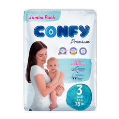 Подгузники CONFY Premium Midi () шт.