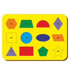 Рамка-вкладыш Woodland Монтессори геометрия 1