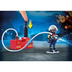 Конструктор Playmobil Пожарная служба: Пожарные с водяным насосом