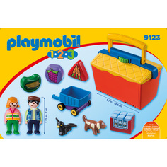 Конструктор Playmobil 1.2.3.: &quot;На рынке&quot; - набор из серии &quot;Возьми с собой&quot;