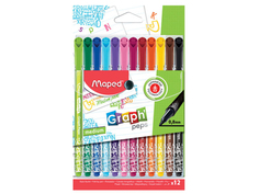 Набор капиллярных ручек Maped Graph Peps 0.8mm 12 цветов 749652
