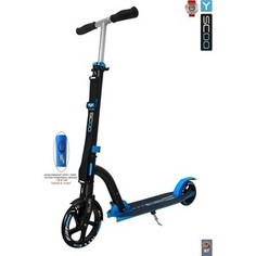 Самокат 2-х колесный Y-Scoo SLICKER DELUXE 205 с амортизатором blue (4859)