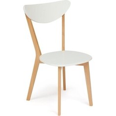 Стул TetChair Maxi белый + натуральный/жесткое сиденье