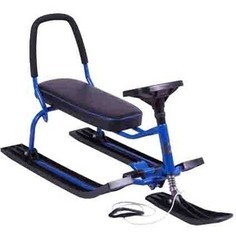 Снегокат Барс 501 TANDEM разборный для двоих, синий Bars