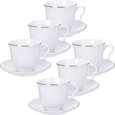 Чайный набор 12 предметов Loraine 220 мл (25613)