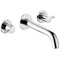 Смеситель для раковины Kludi Bozz на 3 отверстия, хром (381460576)