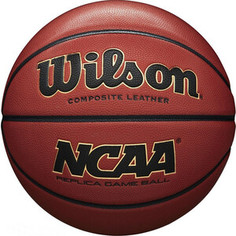 Мяч баскетбольный Wilson NCAA Replica Comp Defl арт. WTB0730XDEF, р.7, ПУ, бутил. камера, коричневый