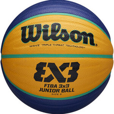 Мяч баскетбольный Wilson FIBA3x3 Replica, арт. WTB1133XB, р.5, резина, бутил. камера, сине-желтый