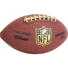 Мяч для американского футбола Wilson NFL Duke Performance Official, арт. WTF1877XB, синткожа ПУ, бут.кам, маш.сшивка, коричневый