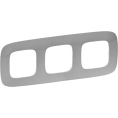 Рамка Legrand 3-постовая Valena Allure Алюминий 754393