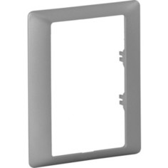 Рамка Legrand 1-постовая для двойных розеток Valena Life Алюминий 754241