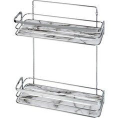 Полка Fora Marble для ванной комнаты двойная