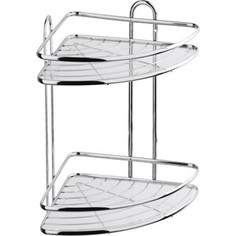 Полка Fora Floria для ванной комнаты и кухни угловая двойная 258*258*335 см