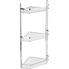 Полка Fora Corsa для ванной комнаты и кухни угловая тройная