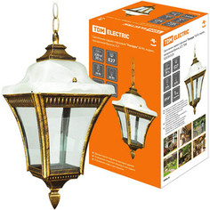 Светильник TDM ELECTRIC садово-парковый Глазурь 60 Вт, подвес, прозрачное/бронза, Е 27,
