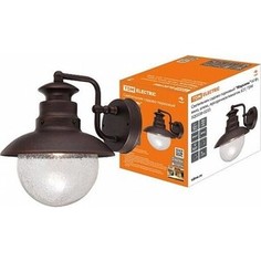 Светильник TDM ELECTRIC садово-парковый Марсель 60 Вт, вниз, алюм., прозрачное/махагон, Е 27,