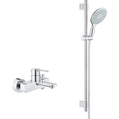Смеситель для ванны Grohe Lineare с душевым гарнитуром, хром (33849001, 27750000)